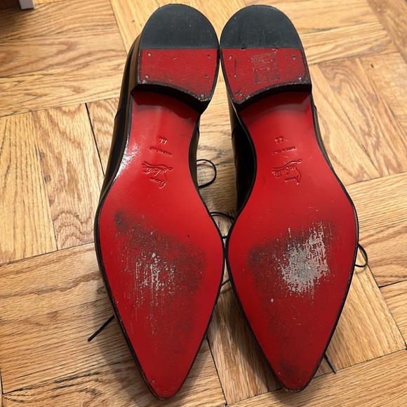 Christian Louboutin Black Oxford Lace Up Dress Shoes size 44 EUC - Picture 7 of 11